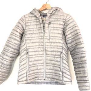 Patagonia Silver Down Puffer Down Jacket w/ Hood